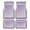 Frame Lavender, variant on 4-Piece Car Floor Mats Set, Forest Scene Rainbow Crystal Velvet Automotive Front & Rear Floor Liners, Universal Fit for Car, Truck, SUV
