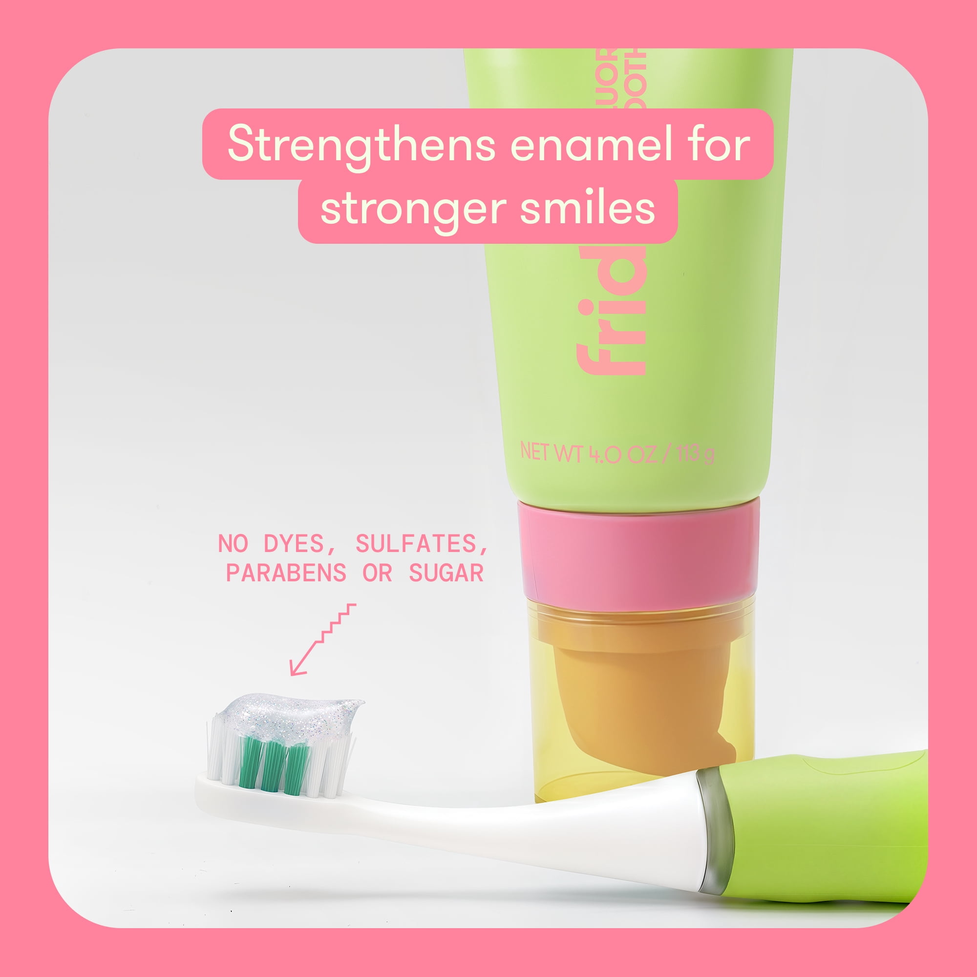Frida for Kids Fluoride Toothpaste for Kids, Cavity Protection, Watermelon, 4 fluid ounce