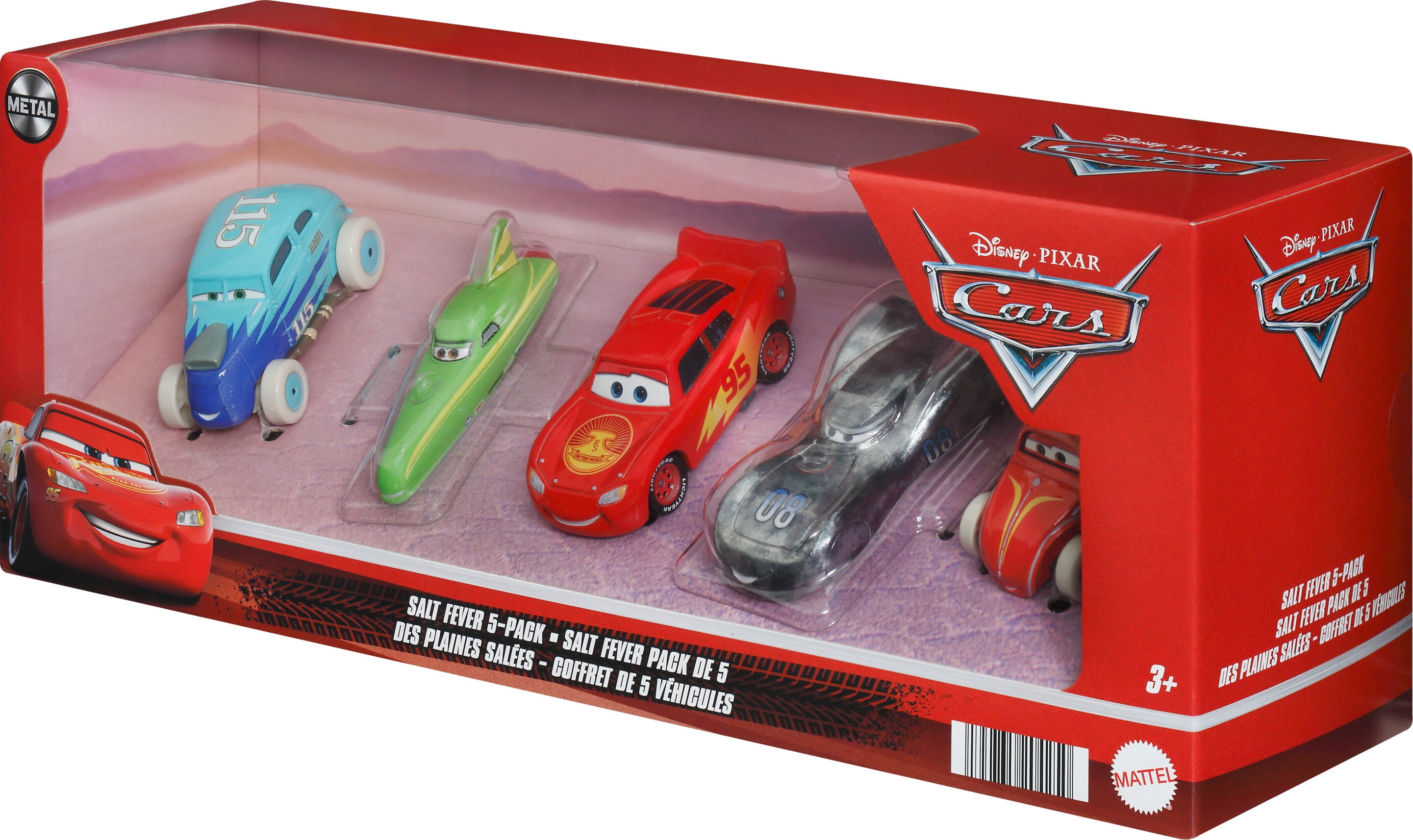 Disney Pixar Cars Salt Fever 5-Pack 1:55 Scale Toy Cars - Walmart.com