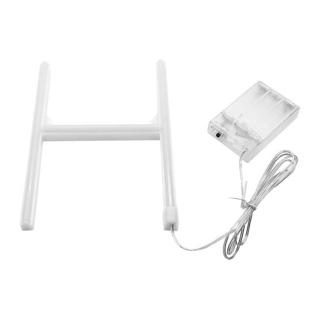 LED Letter Lights Light Up Plastic Letters Standing Hanging Warm Wihte Light