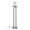 thumbnail image 4 of Evelyn&Zoe Casimir 62" Tall Floor Lamp with Fabric shade in Blackened Bronze/White, 4 of 8