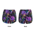 thumbnail image 3 of Rocae Starry Night Iris Field for Women's Athletic Shorts Workout Hiking Shorts Athletic Shorts for Running, Yoga, Gym, Sports-, 3 of 7