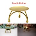 thumbnail image 1 of Hbdhejl Chandelier Doré pour Table de Mariage Bougeoir Rond pour Fête Ornement 1 Pce Maison, 1 of 7
