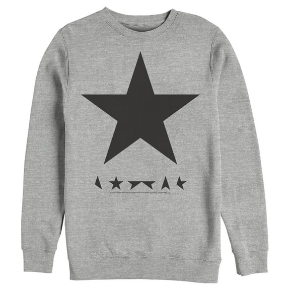 Men's David Bowie Blackstar  Sweatshirt Athletic Heather X Large