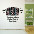 thumbnail image 3 of Music Wall Decal Acoustic Music Speaker with Musical Notes Bedroom Wall Decal for Children Instrument Cute Themed Room Décor - Size: 20 In x 14 In, 3 of 5