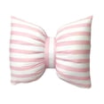 thumbnail image 2 of 2Pcs Bow Shaped Pillow, Decorative Sofa Throw Pillows 9.8X7.1", Striped Black And White Reversible Pillow Cushions For Couch Bed Sofa Office Car Decor Neck Waist, Hand Made Cotton, Detachable To Wash, 2 of 4