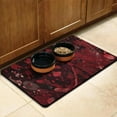 thumbnail image 3 of Evil Pumpkin Ghost Dog Food Mats for Floors Happy Halloween Pumpkin Absorbent Water Non-Skid 17x30 Inch Cat Food Mat Cat Mat for Food Dog Water Bowl Mat for Messy Drinker, 3 of 7