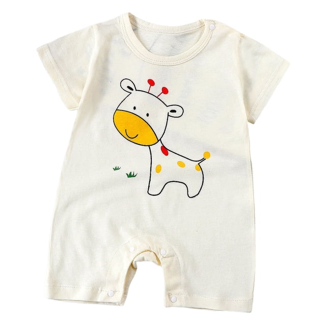 Nwiuh Boy Rashguard Swimsuit Boys' Swimwear Short Sleeves Bathing Suits Sun Protection Swim Suit (Beige, 12-18 Months)