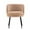 Nude, variant on Manhattan Comfort Kaya Dining Chair with Solid Wood Frame in Gray