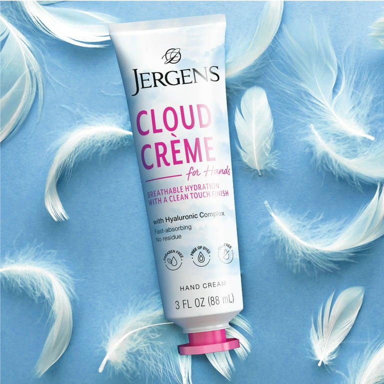 Jergens Cloud Creme with Hyaluronic Complex, Non-Greasy Breathable
