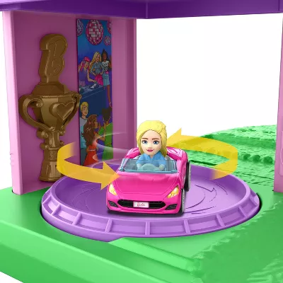 Hot Wheels Exclusive RacerVerse Barbie Spiral Race Playset with Barbie