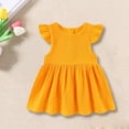 thumbnail image 2 of YunPes Girls Cotton and Linen Dress Spring Summer and Autumn Comfortable and Fashionable Flying Sleeve Dress Toddler Girls Christmas Dress, 2 of 9