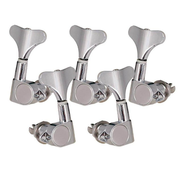 String Tuning Peg Tuner Sealed String Tuning Peg 2L3R Head Button for Bass Machine Head Tuning Peg Button for Bass Part Silver 2L3R