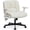 Beige, variant on Hforesty Ergonomic Criss Cross Office Chair with Airbag Lumbar Support - Wide Padded Seat, Flip-Up Armrests & Smooth-Rolling Wheels for Home Office, Apartment, Black