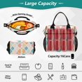 thumbnail image 2 of FORMRS Insulated Lunch Bag for Work School Unisex Large Capacity Cooler with Shoulder Strap, Pink Abstract Pattern, 2 of 6