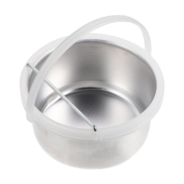 Yinanstore Bol de Fusion pour Épilation avec Poignée Portable Robuste Facile à Nettoyer Pot en Aluminium Grande Capacité