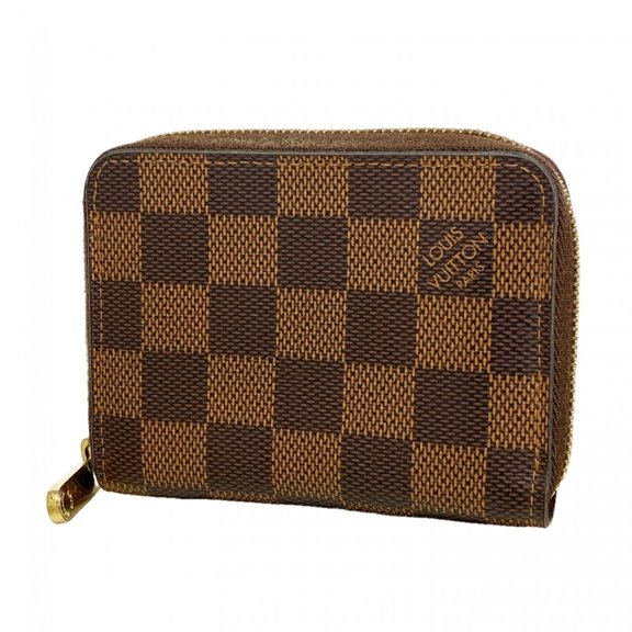 Pre-Owned Louis Vuitton Damier Zippy Coin Purse N63070 Ebene (Men's & Women's)