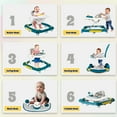 thumbnail image 3 of XunKA 6-in-1 Multifunctional Baby Walker, Foldable Push Walker with Musical Activity Station for 6-24 Months,Green., 3 of 6