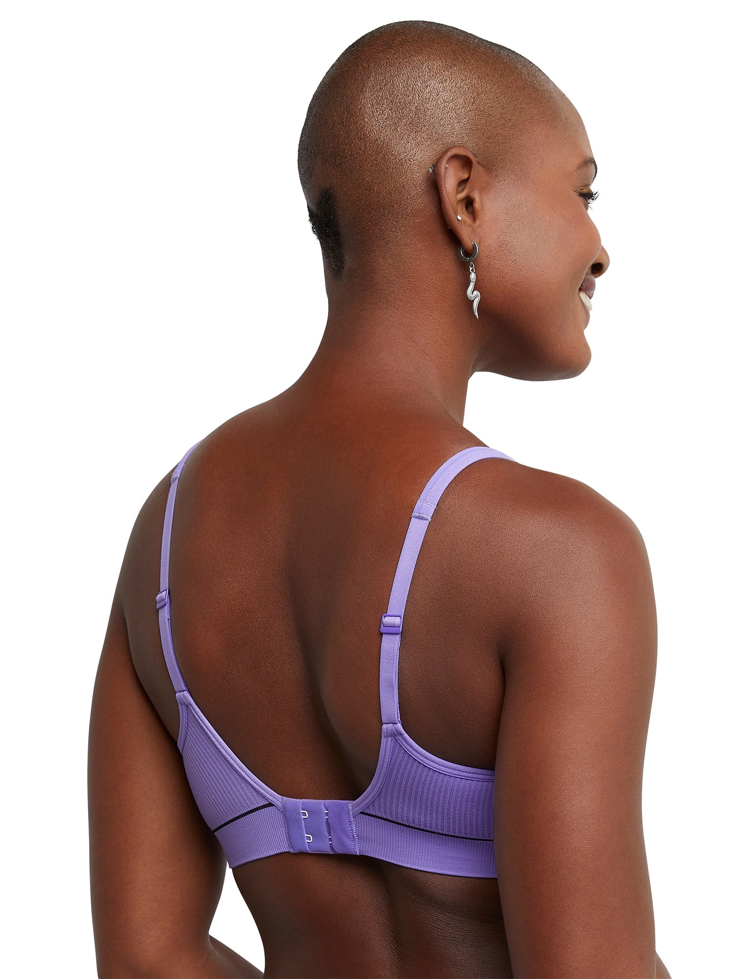 Hanes Originals Women's Contour Wireless Seamless Rib Bralette, ComfortFlex Fit, Style MHB004