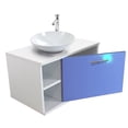 thumbnail image 1 of Gabinete Baño Moderno Monomando Ovalin Ensamblado Azul, 1 of 8
