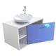 thumbnail image 1 of Gabinete Baño Moderno Monomando Ovalin Ensamblado Azul, 1 of 8