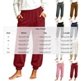 thumbnail image 3 of Xdegoge Cargo Joggers for Women High Waisted Athletic Casual Elastic Waist Cuffed Hem Trousers with Pockets Comfortable Lightweight Hiking Workout Lounge Wear, 3 of 5