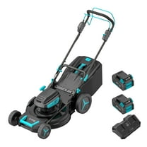Mightymow Brushless Self-Propelled Lawn Mower, 2*20V 21" Cordless Lawn Mower, with 2*8.0Ah Battery& Dual Charger Included
