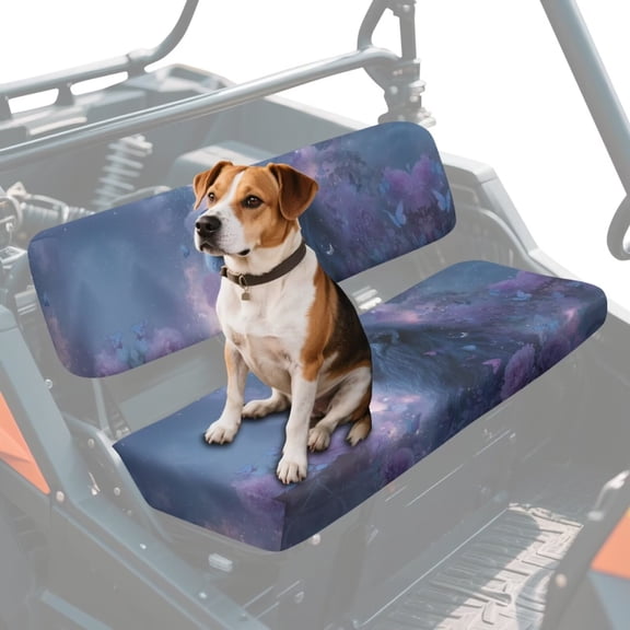 FKELYI Vintage Lion Print Anti-Dust Mule Bench Seat Cover Backrest Cover UTV Accessories Waterproof Powersports Seats Covers UTV Interior Decor