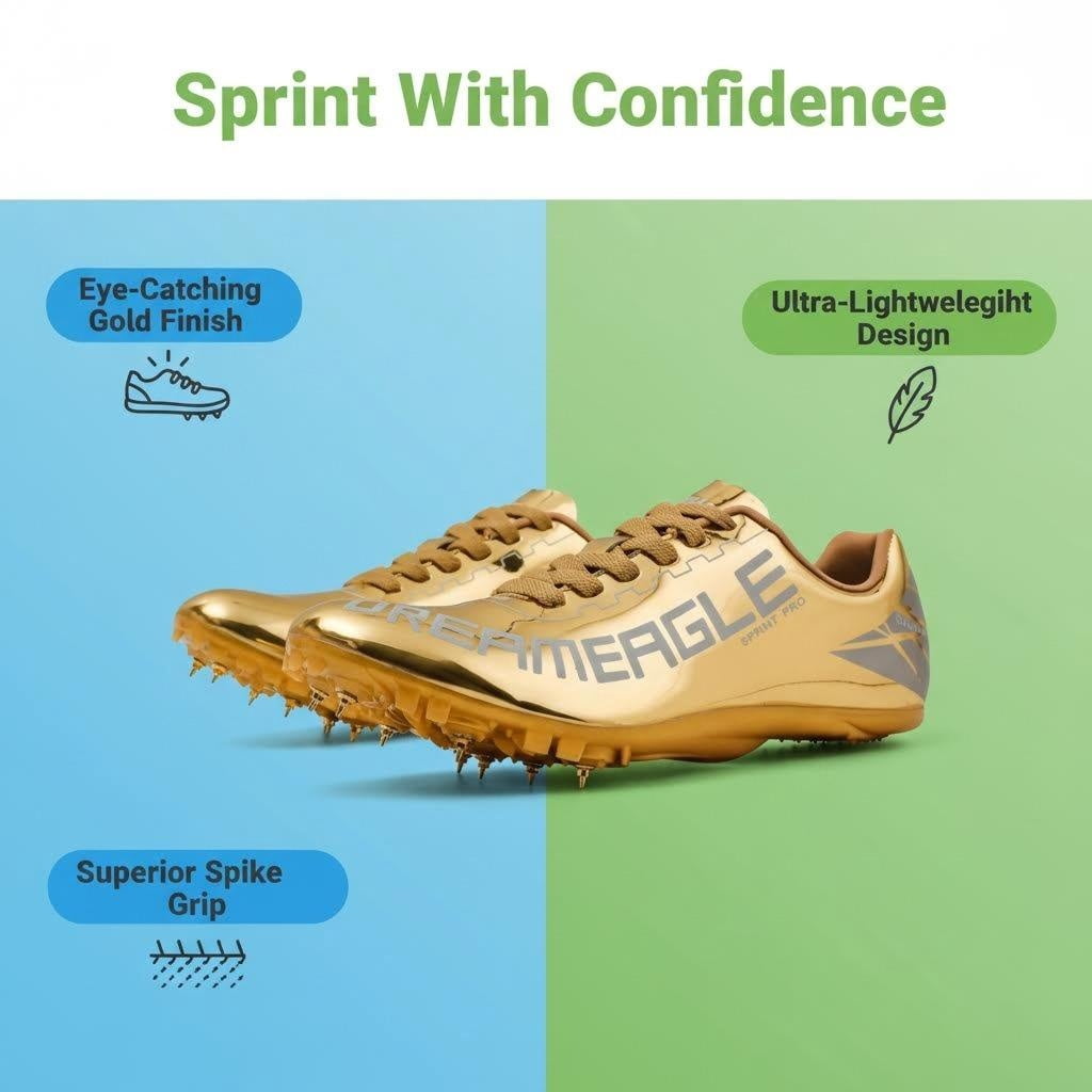Track and Field Running Spike Shoes for Men, Women, Boys and Girls, Unisex