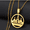 Gold Color, variant on Yezidi Lalish Pendant Necklaces 14k Yellow Gold Holiest Temple of the Yazidis Jewelry
