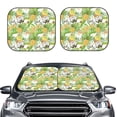 thumbnail image 2 of Fotbe Gnome and Pineapple 2-Piece Car Windshield Sun Shade | Sun Blocker for Car Windshield | Foldable Automotive Interior Accessories for Sun Protection-Large, 2 of 7