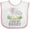 White and Pink, variant on Inktastic I Love My Daddy Cute Elephants and Spring Flowers Boys or Girls Baby Bib