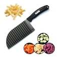thumbnail image 1 of Cortador de Patatas SHengwin Acero Inoxidable Cuchillo Ondulado para Verduras y Frutas, 1 of 6