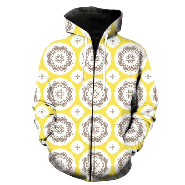 Sudadera con capucha y cremallera para hombre, estilo étnico exótico retro, divertida, de manga larga, con estampado 3D, estilo Harajuku, informal, de gran tamaño