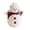 L, variant on Winter Snowman Stuffed Figure Plush Dolls with Scarf and Plush Hat Cartoon Plush Toy Christmas Home Desktop Decoration
