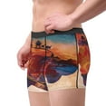thumbnail image 2 of Pofeuu Cultural Silhouette Journey Print Men’s Boxer Briefs, Moisture-Wicking Underwear, Regular,Trunk-Small, 2 of 5