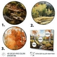 thumbnail image 3 of Designart "Aspen Forest Colors Orange and Yellow Palette I" Landscapes Floater Framed Wall Art Print, 3 of 7