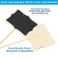 thumbnail image 3 of Uxcell 6Pcs Mini Chalkboard Signs with Easel Stand, Black (Forma Irregular, 6.6"x3.1"), 3 of 5