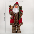 thumbnail image 4 of 30/45/60cm Santa Claus Decoration Figurine, Christmas Tabletop Desktop Ornament, Home Room Decor, High Quality, Exquisite Work, 4 of 5