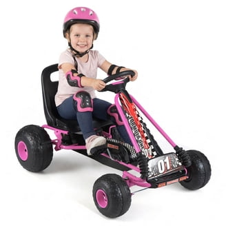 hauck Lightning Ergonomic Pedal Ride-On Go Kart for Kids, Black