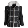 thumbnail image 2 of Rothschild Big Girls Wool Look Winter Dress Pea Coat Jacket with Detachable Hood, 2 of 3