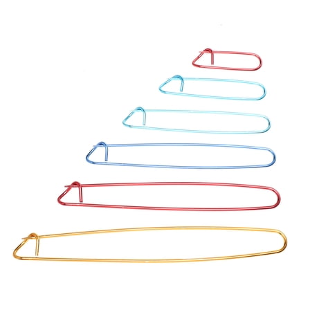 Houderco Sweater Clasps Multi Colored Aluminium 12Pcs 0.98*7.87in