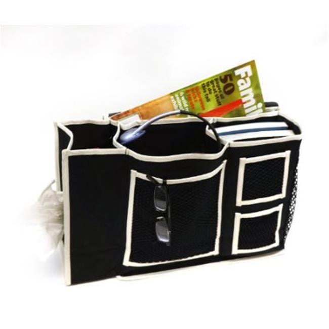 3 Pocket Bedside Caddy with Tissue Box Holder