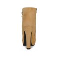 thumbnail image 2 of Unique Bargains Women's Round Toe Side Zipper Block High Heel Ankle Boots, 2 of 7