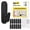 Black, variant on Wrap-It Storage Handy Hooks - The Ian Medium (12 Pack) - Dorm Room Essentials for Girls, Adhesive Hooks for Hanging, No Damage Removable - White