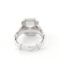 thumbnail image 4 of Kalapi Jewel Women’s Emerald Cut 1.4 Ct Moissanite Double Halo Art Deco Ring – Unique 14K White Gold Plated Engagement Ring with Prong Setting – Elegant Wedding & Gift Jewelry, 4 of 4