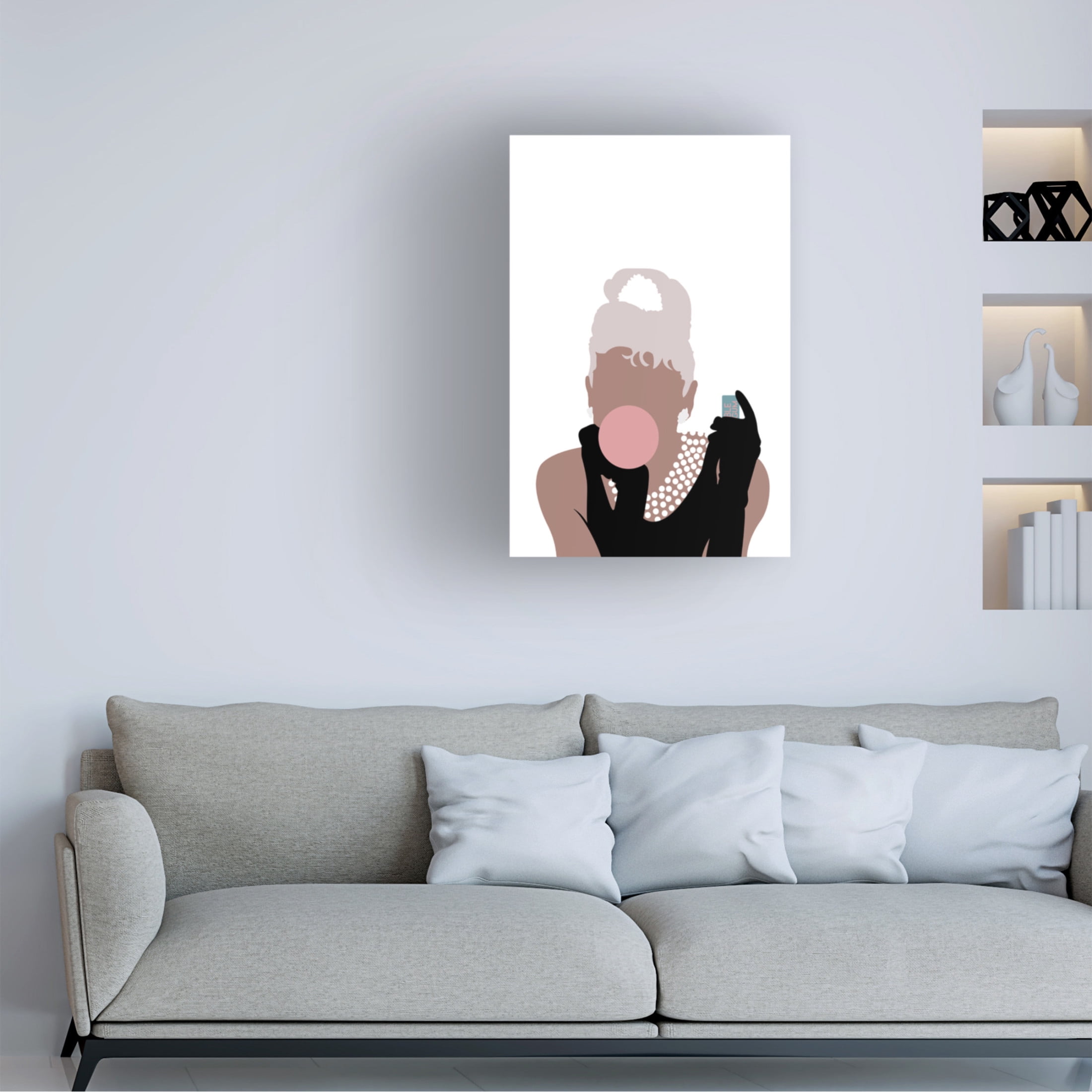 Pictufy Studio II 'Bubblegum Girl' Canvas Art - 16 x 24 Inches