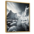thumbnail image 2 of Designart "Majestic Ice of the Glacier I" Landscape & Nature Floater Framed Canvas Print, 2 of 7