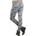 thumbnail image 4 of ToBeInStyle Women's Fleece Lined Leggings with Tribal Print Band, 4 of 5