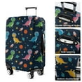 thumbnail image 5 of Blue Cartoon Dinosaurs Rockets Pattern Luggage Cover Fashion Suitcase Cover Baggage Covers Fit 25-28 Inch Luggage (Go Travel), 5 of 5
